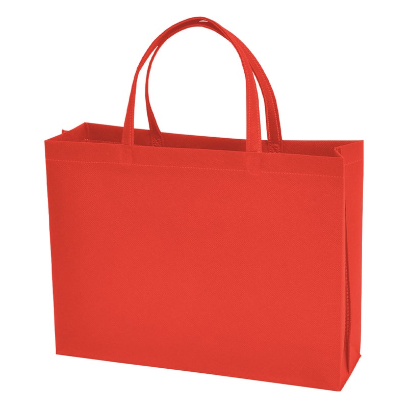 不織布バッグ｜【名入れ大ロット】不織布スクエアトート　ふつう《75g》　A4横サイズ｜ 100枚入（1000枚以上専用）