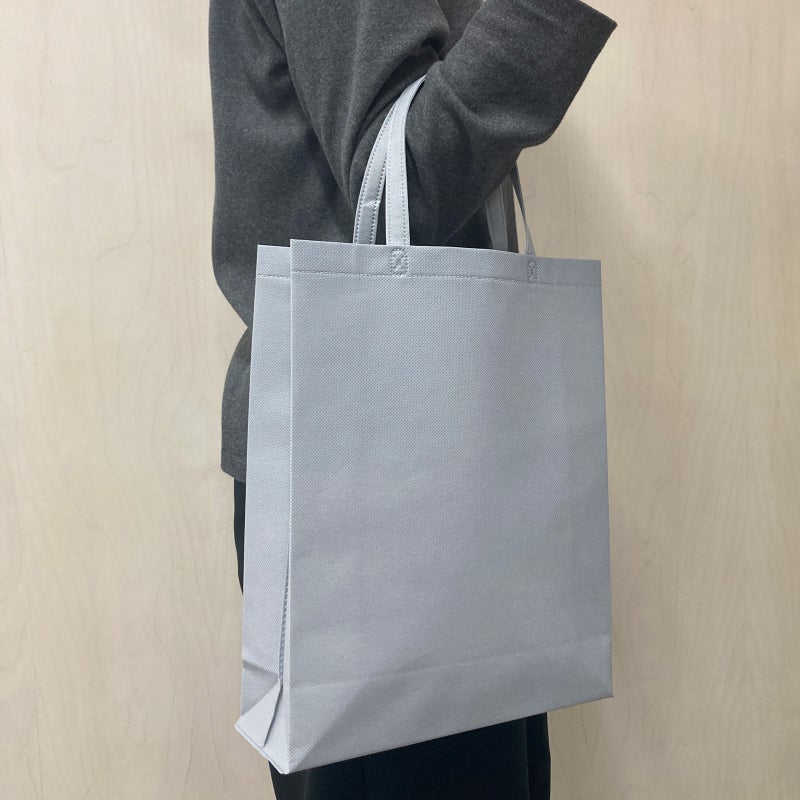 不織布バッグ｜【名入れ／リピーター専用】不織布スクエアトート　厚手《100g》　A4縦サイズ｜ 100枚入