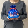 ラッピング｜【クリスマス】巾着（小）スノーマン柄セット｜不織布ラッピング袋｜20枚入