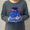 ラッピング｜【クリスマス】巾着（小）スノーマン柄セット｜不織布ラッピング袋｜20枚入
