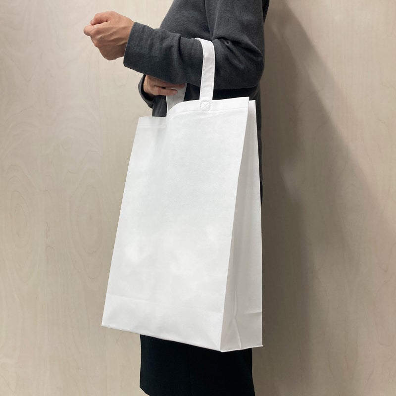 【名入れ／リピーター専用】不織布スクエアトート　厚手《100g》　中縦サイズ｜ 100枚入